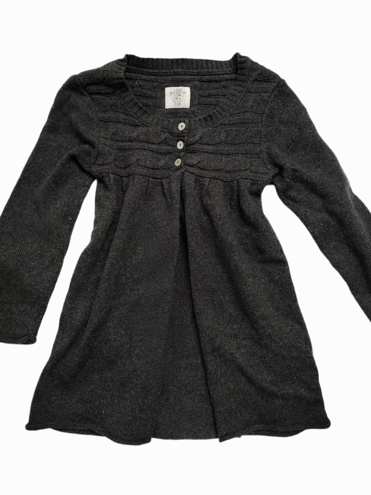 vintage black knit y2k babydoll cardigan