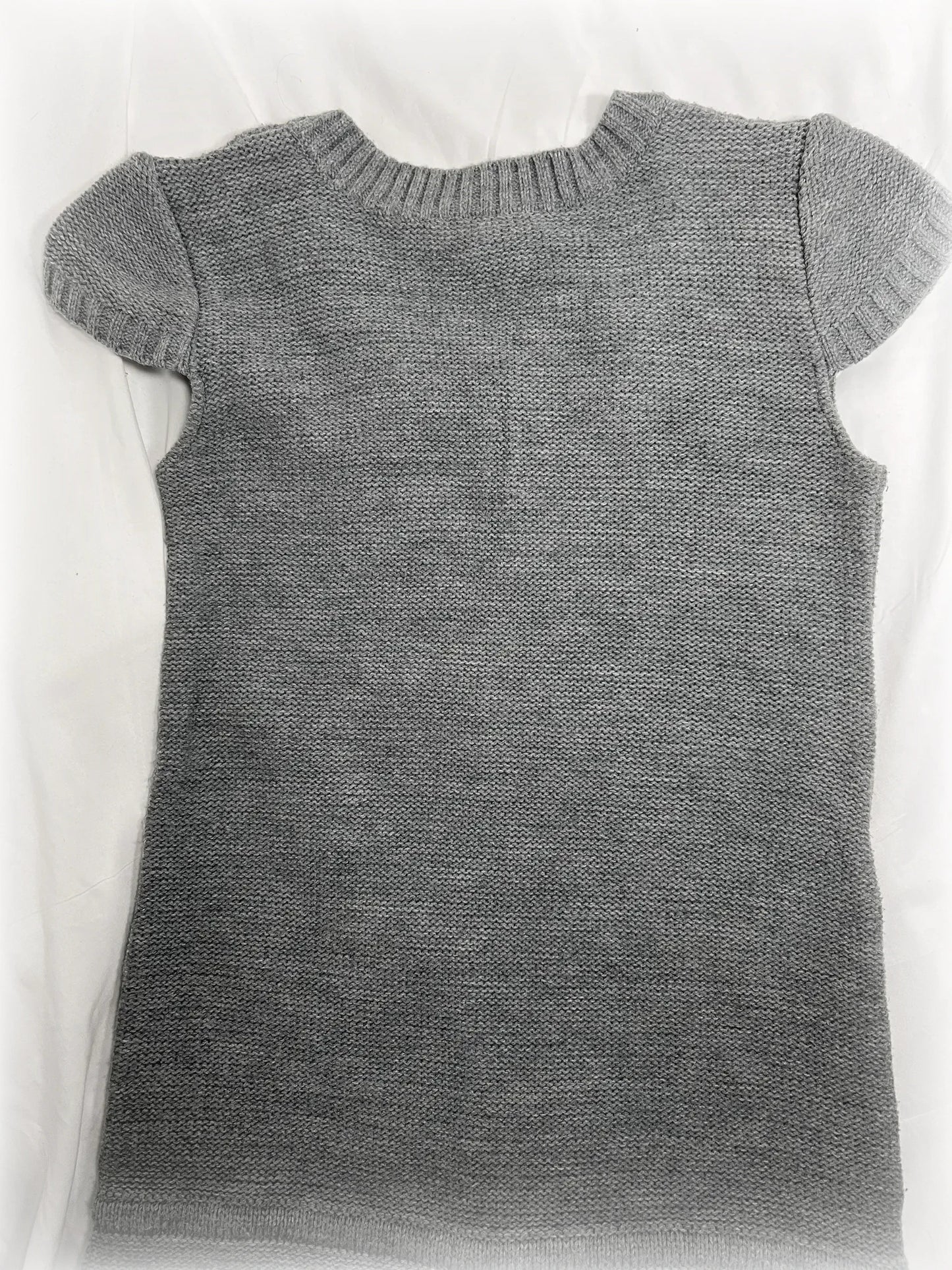 vintage grey babydoll knitted dress