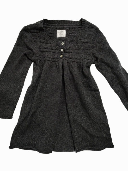 vintage black knit y2k babydoll cardigan