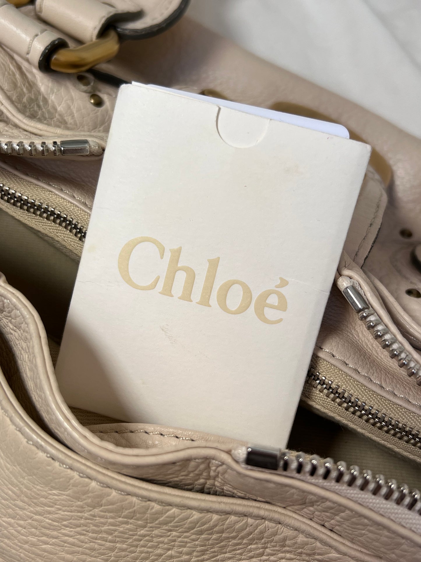 2009 cream chloé paddington bag