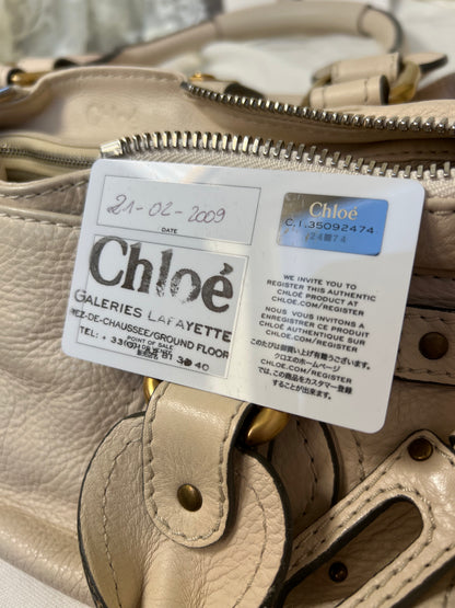 2009 cream chloé paddington bag