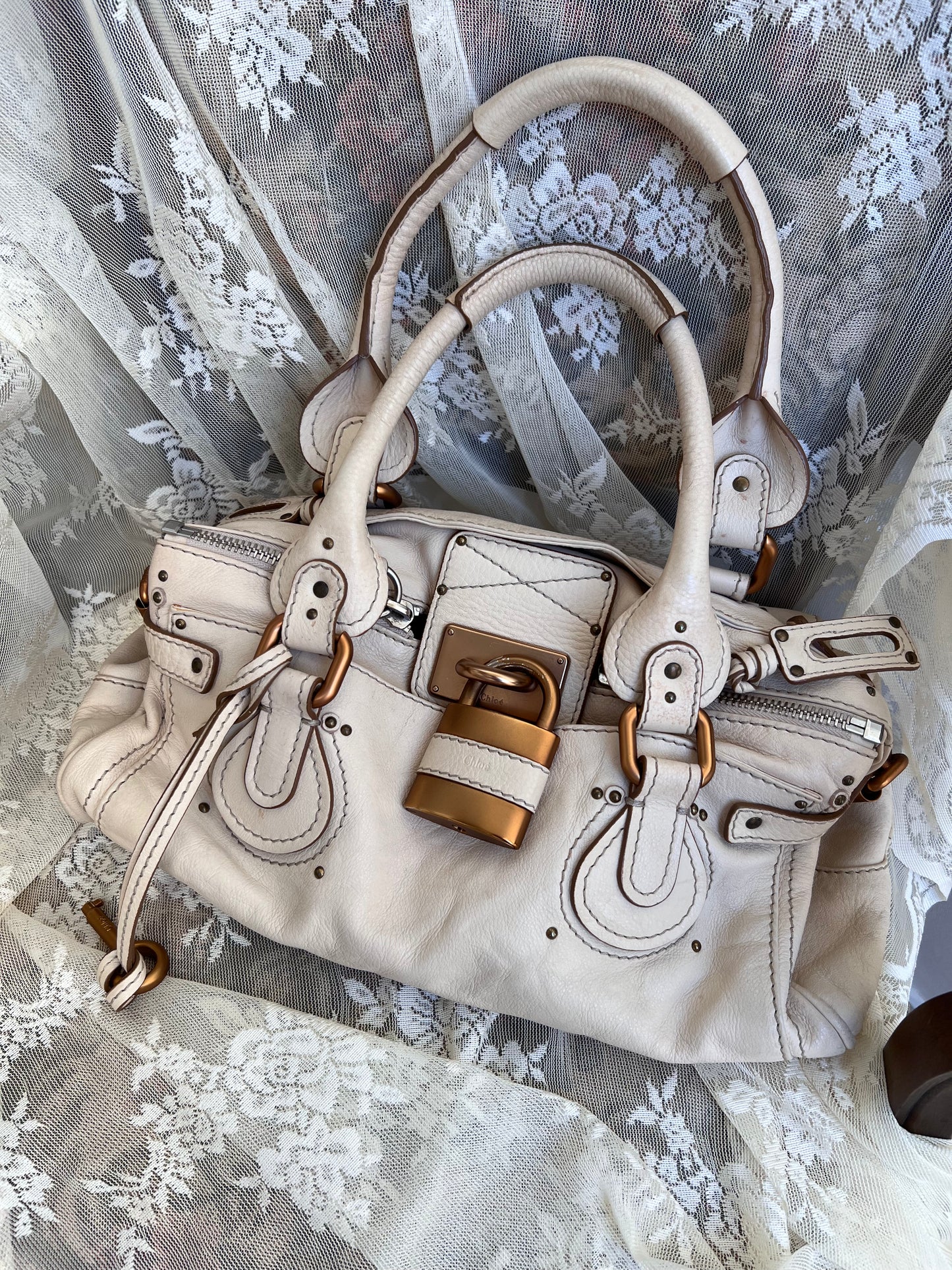 2006 cream chloé paddington bag