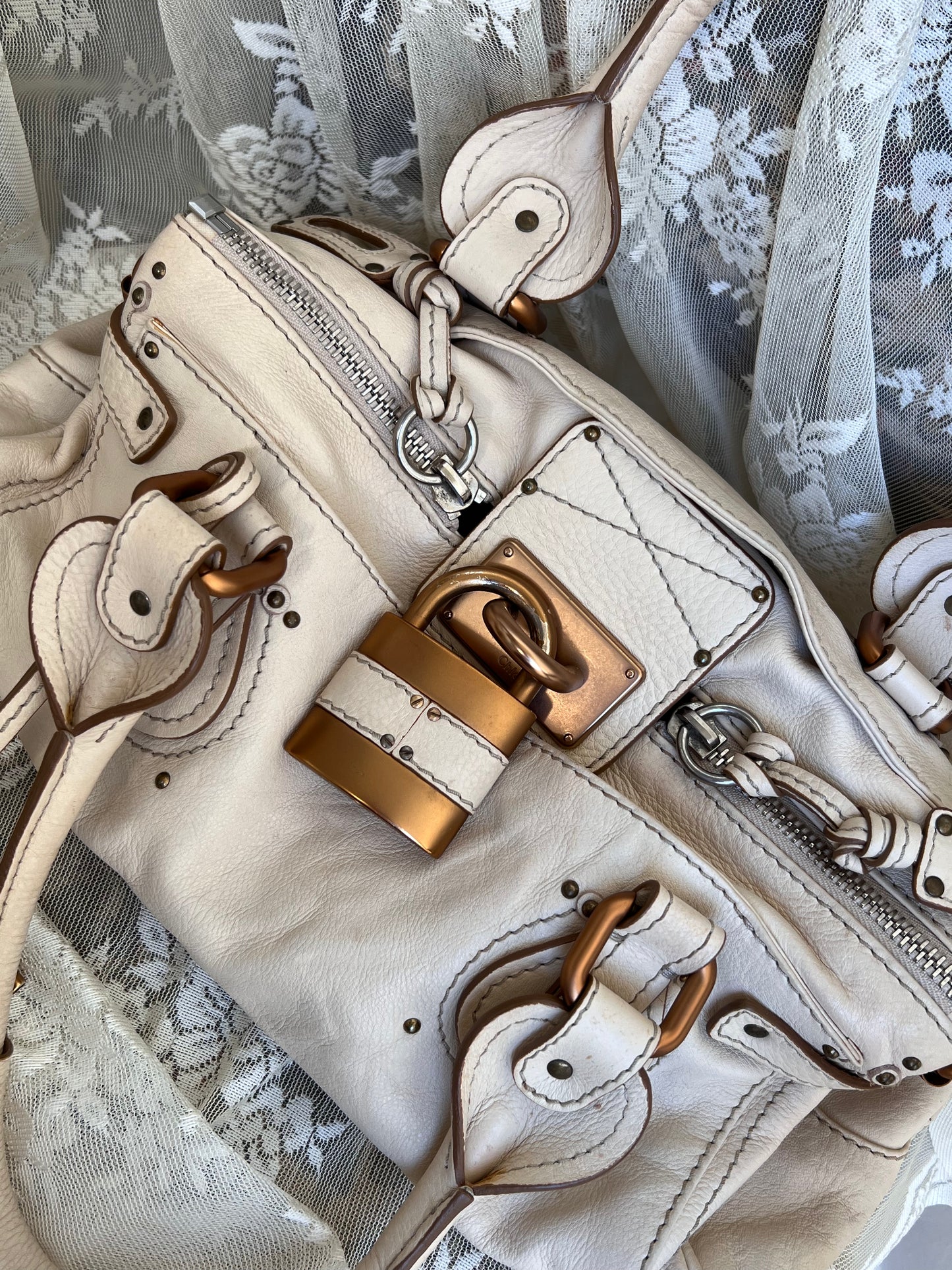 2006 cream chloé paddington bag