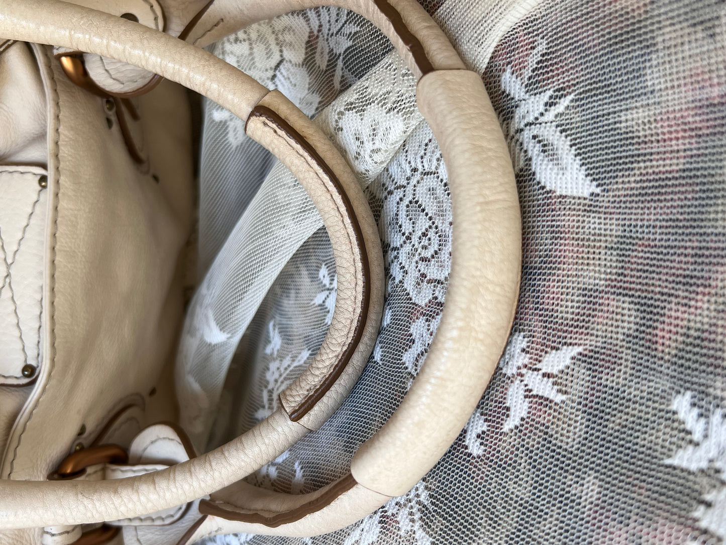 2006 cream chloé paddington bag