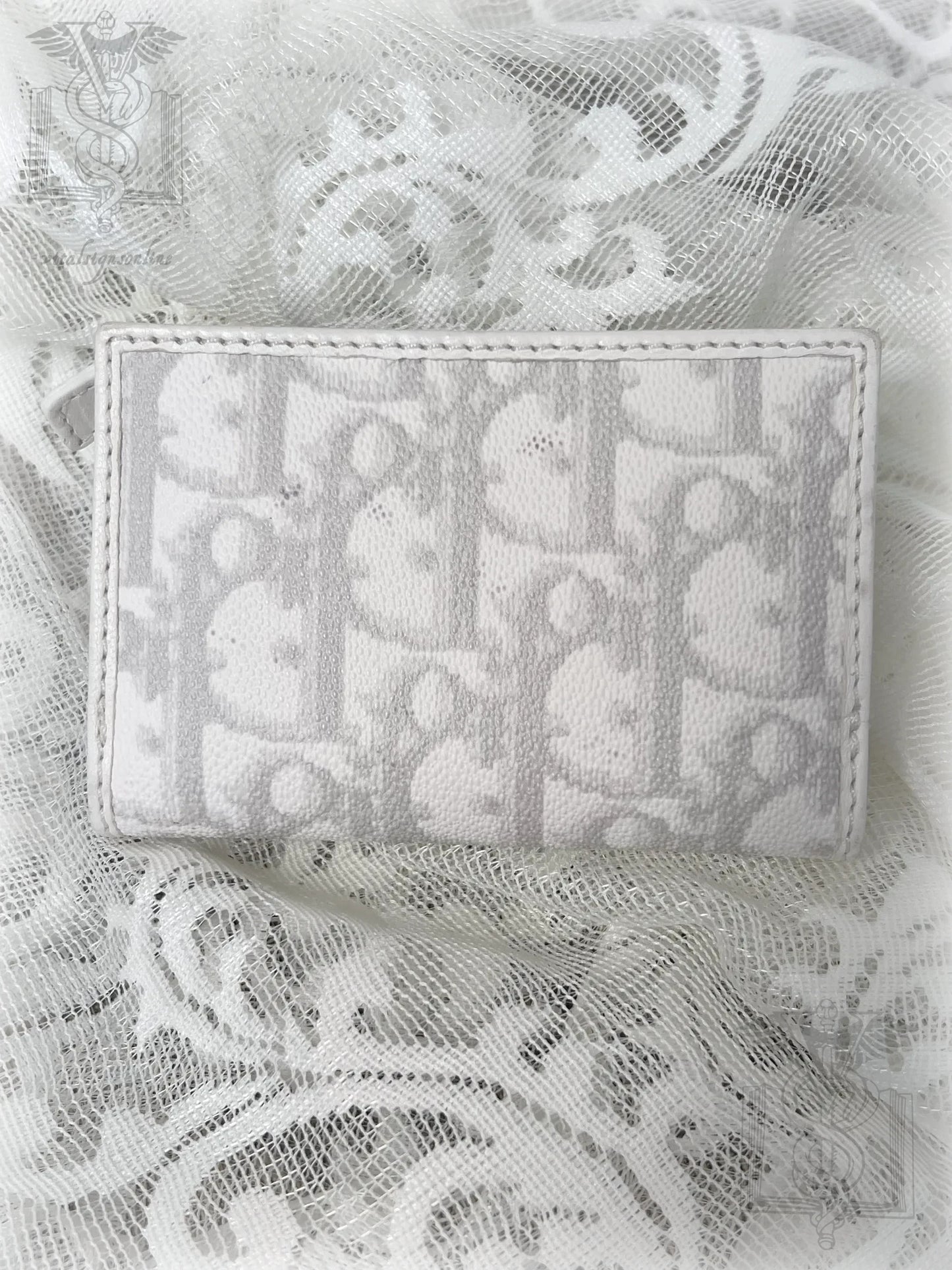 vintage dior romantique heart lock wallet