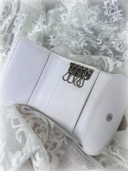 vintage dior romantique heart lock wallet