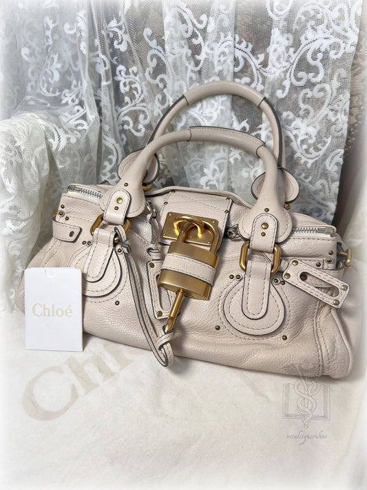 2009 cream chloé paddington bag